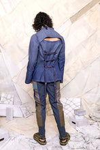 Load image into Gallery viewer, RS25 CASSIAN CUTOUT BLAZER - DENIM FADE