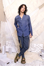 Load image into Gallery viewer, RS25 CASSIAN CUTOUT BLAZER - DENIM FADE