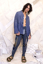 Load image into Gallery viewer, RS25 CASSIAN CUTOUT BLAZER - DENIM FADE
