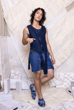 Load image into Gallery viewer, RS25 ELIO TIE VEST - INDIGO DYED DENIM