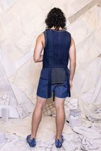 Load image into Gallery viewer, RS25 ELIO TIE VEST - INDIGO DYED DENIM