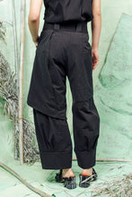 Load image into Gallery viewer, SL26 ADDIS LAYERED WIDE PANTS - ONYX