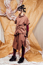 Load image into Gallery viewer, AW25 AKEMI RUCHE BOX TOP - CEDARWOOD CHECK