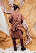 Load image into Gallery viewer, AW25 AKEMI RUCHE BOX TOP - CEDARWOOD CHECK