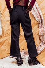 Load image into Gallery viewer, AW25 ANRI FLARE ZIP PANTS - OBSIDIAN