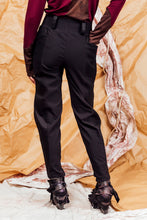 Load image into Gallery viewer, AW25 ANRI FLARE ZIP PANTS - OBSIDIAN