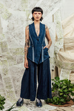 Load image into Gallery viewer, SL24 FIYAN APRON TIE VEST - DENIM