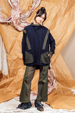 Load image into Gallery viewer, AW25 KORI PANEL COWL JUMPER - INK FOREST