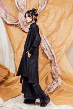 Load image into Gallery viewer, AW25 SAIGE LONG RUCHE JACKET - OBSIDIAN CHENILLE