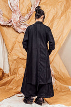 Load image into Gallery viewer, AW25 SAIGE LONG RUCHE JACKET - OBSIDIAN CHENILLE