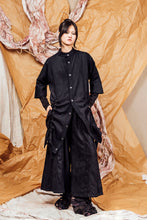 Load image into Gallery viewer, AW25 SAIGE LONG RUCHE JACKET - OBSIDIAN CHENILLE