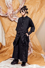 Load image into Gallery viewer, AW25 SAIGE LONG RUCHE JACKET - OBSIDIAN CHENILLE