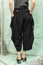 Load image into Gallery viewer, SL26 SHOSAI WRAP PANTS - OBSIDIAN JACQUARD