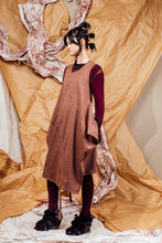 Load image into Gallery viewer, AW25 SHURI  RUCHE TUNIC DRESS - CEDARWOOD CHECK