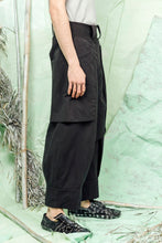 Load image into Gallery viewer, SL26 ADDIS LAYERED WIDE PANTS - ONYX
