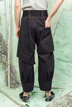 Load image into Gallery viewer, SL26 ADDIS LAYERED WIDE PANTS - ONYX