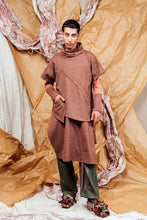 Load image into Gallery viewer, AW25 AKEMI RUCHE BOX TOP - CEDARWOOD CHECK