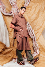 Load image into Gallery viewer, AW25 AKEMI RUCHE BOX TOP - CEDARWOOD CHECK