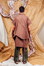 Load image into Gallery viewer, AW25 AKEMI RUCHE BOX TOP - CEDARWOOD CHECK