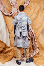 Load image into Gallery viewer, AW25 AKEMI RUCHE BOX TOP - DOVE PLAID