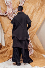 Load image into Gallery viewer, AW25 AKEMI RUCHE BOX TOP - ONYX JACQUARD