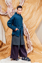 Load image into Gallery viewer, AW25 AMANE WRAP RUCHE COAT - DEEP TEAL