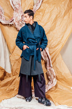 Load image into Gallery viewer, AW25 AMANE WRAP RUCHE COAT - DEEP TEAL
