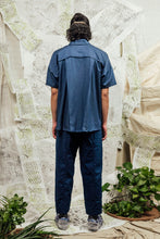 Load image into Gallery viewer, SL24 HARU UNISEX BOXY SHIRT - INDIGO DOBBY