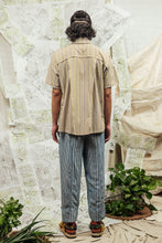 Load image into Gallery viewer, SL24 HARU UNISEX BOXY SHIRT - SPICE STRIPE