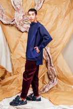 Load image into Gallery viewer, AW25 KORI PANEL COWL JUMPER - COBALT RUST