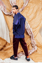 Load image into Gallery viewer, AW25 KORI PANEL COWL JUMPER - COBALT RUST