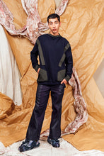 Load image into Gallery viewer, AW25 KORI PANEL COWL JUMPER - INK FOREST