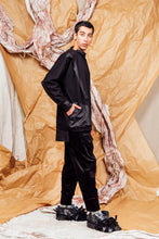 Load image into Gallery viewer, AW25 KORI PANEL COWL JUMPER - ONYX HOUNDSTOOTH