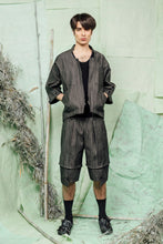 Load image into Gallery viewer, SL26 RENZO KIMONO ZIP JACKET - CHARCOAL