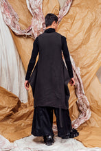 Load image into Gallery viewer, AW25 SHURI  RUCHE TUNIC DRESS - ONYX JACQUARD