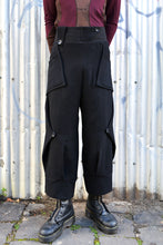 Load image into Gallery viewer, AW25 ORIME WIDE FOLD PANTS - OBSIDIAN SLUB