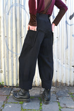 Load image into Gallery viewer, AW25 ORIME WIDE FOLD PANTS - OBSIDIAN SLUB