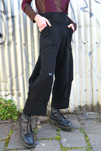 Load image into Gallery viewer, AW25 ORIME WIDE FOLD PANTS - OBSIDIAN SLUB