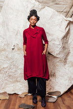 Load image into Gallery viewer, womens knit dress pomegranate