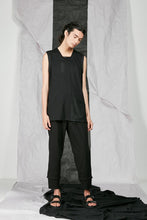 Load image into Gallery viewer, Italian Rib Viscose Men's Black Tank Top