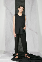 Load image into Gallery viewer, Italian Rib Viscose Men's Black Tank Top