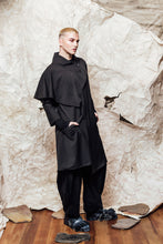 Load image into Gallery viewer, unisex wool obsidian scarf tunic dress