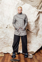 Load image into Gallery viewer, mens funnel neck jumper slate melange