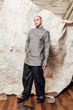 Load image into Gallery viewer, mens funnel neck jumper slate melange