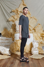 Load image into Gallery viewer, S/S 20 TERRIN SPLIT SHIRT - CHARCOAL MARLE