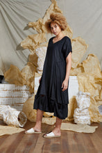 Load image into Gallery viewer, Ethical Black Linen Dress