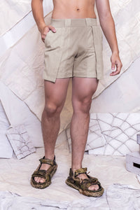 RS25 ARIE PANEL SHORTS - SANDSTONE STRIPE