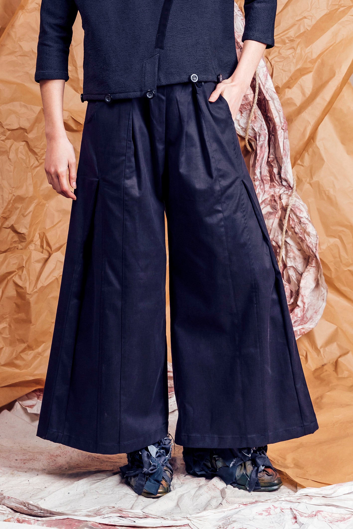 AW25 ADLAI PALAZZO PANTS - INK