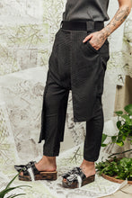 Load image into Gallery viewer, SL24 ADRIA DROP CRUTCH PANTS - OBSIDIAN CHECK