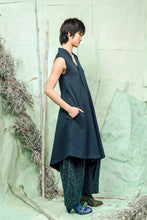 Load image into Gallery viewer, Dark Blue, Sleeveless, Luxurious, Oversized, Alternative-Style, Elevated Street Style, Uni-Sex Dress